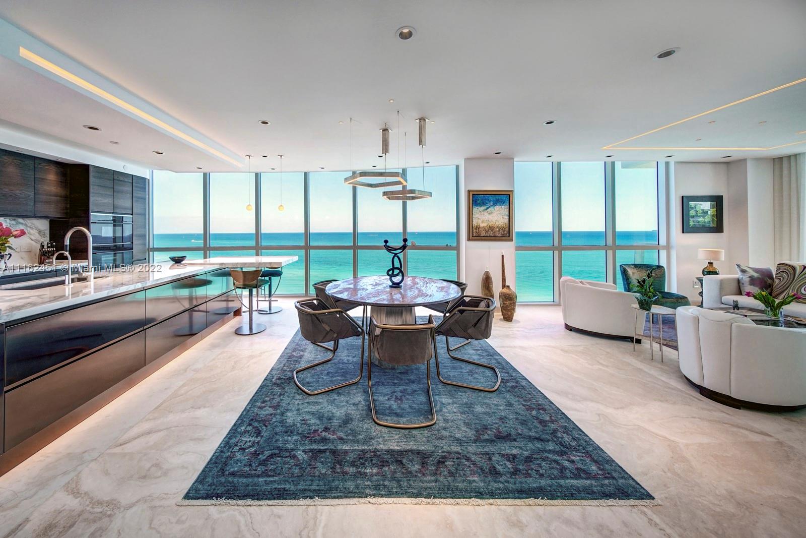 Rarely available "06" line on a high floor of The Mosaic. Dream Miami Beach Condo. Unparalleled, direct ocean-front views from every corner. No stone left unturned in this extensive renovation. High-end Marble and wood finishes throughout. Custom cabinetry, state of the art appliances, and modern fixtures. Two Balconies to relax and enjoy Ocean Breezes and Skyline Views. Private elevator. Welcome to your Palace in the Sky. Mosaic on Miami Beach offers Attended Beach Service, Pool, Gym, clubhouse, Wine room, humidor, and movie theater. Central to the Faena District, moments away from The Faena, Edition, Soho House, and more. Your Backyard is the Ocean and Boardwalk.