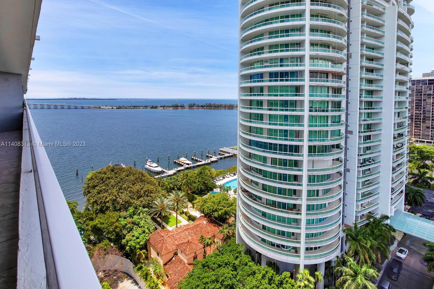 Quintessential Brickell lifestyle! Unobstructed bay and city views from every room of this unit. Long balcony spans the entire length offering amazing sunrises and sunsets. Spacious living area, split bedrooms, half bath, impact windows and sliding glass doors. Imperial Brickell is a boutique luxury building designed by Architectonica and is located in the South part of Brickell where it is quieter and less crowded. Amenities include guard gate, concierge, valet, gym, tennis court, mini-mart, bayfront pool and spa, party room, barbecue area and relaxing deck overlooking Key Biscayne. Pedestrian and bicycle friendly neighborhood just blocks from Key Biscayne, US 1 and I95. Great restaurants and shopping within minutes. Don't miss it.