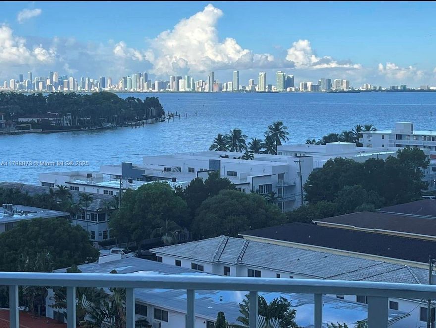 Amazing bay views in the heart of Miami Beach!! This 1 Bed, 1 and half Bathroom is the perfect opportunity to express your artistic side and transform it into the home of your dreams. Priced to sell and with a great potential the unit comes with a separate storage, a recently installed A/C electric water heater and fairly new electric panel. You will also have the convenience of a covered parking spot and beside the private pool, sauna, exercise room and the secured entry there is also a bike storage available to residents. Minutes away from the beach? The location and the views are everything!!!! You will be amazed by the amount of closet space and overall layout of this unit. Schedule your showing today and say "YES"  to the address!!!