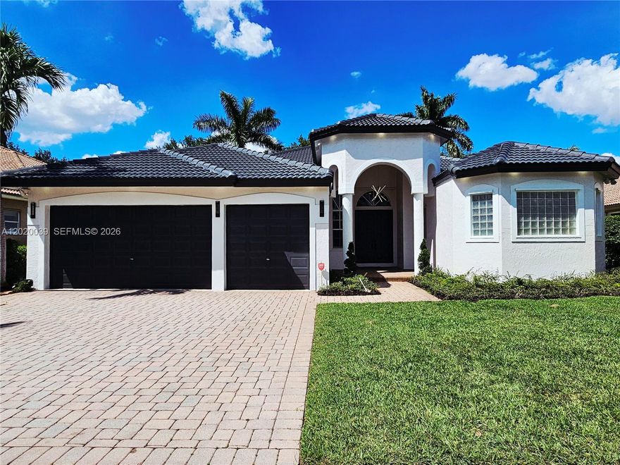 WELCOME TO PARADISE!! MAGNIFICENT TURN KEY 5 BEDROOM, 4 BATH POOL HOME TOTALING OVER 3797 SQ FT. THIS HOME IS LOCATED IN THE SOUGHT-AFTER GATED COMMUNITY OF SUNSET LAKES.**GREAT LOCATION WITH A RATED SCHOOLS,PARKS,SHOPS AND RESTAURANTS**THIS STUNNING 1 STORY HOME HAS BEEN FULLY UPDATED**FEATURES A CUSTOM OPEN KITCHEN WITH A LARGE HIDDEN BUTLERS PANTRY, QUARTZ COUNTERTOPS, NEW FLOOR TO CEILING CABINETS AND ALL NEW APPLIANCES**NEW INTERIOR AND EXTERIOR LED LIGHTING**ALL BATHROOMS HAVE BEEN FULLY UPDATED*+NEW LUXURY VINYL PLANK FLOORING**THE ENTIRE INTERIOR AND EXTERIOR OF THE HOME HAS BEEN FRESHLY PAINTED**BRAND NEW ROOF IN 2025**BRAND NEW A/C UNITS**LARGE PRIMARY SUITE FEATURES A SPA LIKE BATHROOM WITH TUB**THIS HOME FEATURES A POOL WITH A LARGE BACKYARD PATIO, PERFECT FOR ENTERTAINING. Sunset Lakes offers resort-style amenities, including a clubhouse, fitness center, tennis, pickleball courts, basketball courts, and security patrol. This home is a rare find in one of West Miramar’s Best communities.