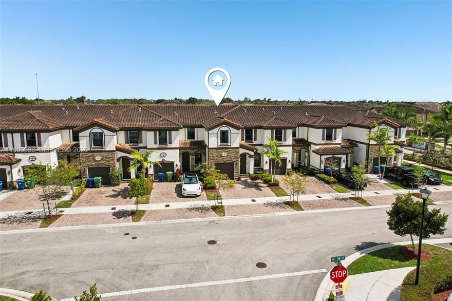 This beautiful 2 story townhome, nestled within Turquesa by Lennar, offers the perfect combination of comfort,
convenience, and long-term value. With 4 spacious bedrooms and 2.5 bathrooms, the well-designed layout strikes
a balance of functionality and style. Two of the bedrooms enjoy peaceful lake views, adding a special touch to the
home. The primary bathroom features dual sinks for added comfort, while the open floor plan provides generous
living and dining areas ideal for both everyday living and entertaining. The living room is enhanced by a stunning
accent wall that creates a stylish focal point. Step outside to a private patio featuring artificial grass, perfect for
relaxing or hosting outdoor gatherings, plus the added convenience of a 1 car garage. Ideally located near major
shopping centers, supermarkets, restaurants, and everyday essentials, with quick access to Florida's Turnpike for
easy commuting. Residents can enjoy resort style amenities including a community pool, jacuzzi, playground, and
scenic lake. A peaceful atmosphere, strong community pride, and proximity to schools and parks make this an
exceptional opportunity for homeowners and investors alike.