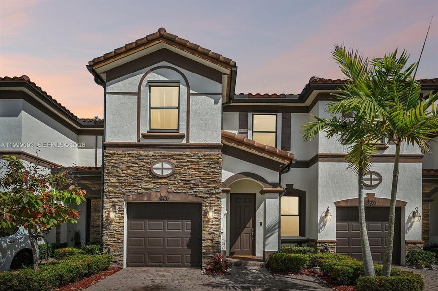 This beautiful 2 story townhome, nestled within Turquesa by Lennar, offers the perfect combination of comfort,
convenience, and long-term value. With 4 spacious bedrooms and 2.5 bathrooms, the well-designed layout strikes
a balance of functionality and style. Two of the bedrooms enjoy peaceful lake views, adding a special touch to the
home. The primary bathroom features dual sinks for added comfort, while the open floor plan provides generous
living and dining areas ideal for both everyday living and entertaining. The living room is enhanced by a stunning
accent wall that creates a stylish focal point. Step outside to a private patio featuring artificial grass, perfect for
relaxing or hosting outdoor gatherings, plus the added convenience of a 1 car garage. Ideally located near major
shopping centers, supermarkets, restaurants, and everyday essentials, with quick access to Florida's Turnpike for
easy commuting. Residents can enjoy resort style amenities including a community pool, jacuzzi, playground, and
scenic lake. A peaceful atmosphere, strong community pride, and proximity to schools and parks make this an
exceptional opportunity for homeowners and investors alike.