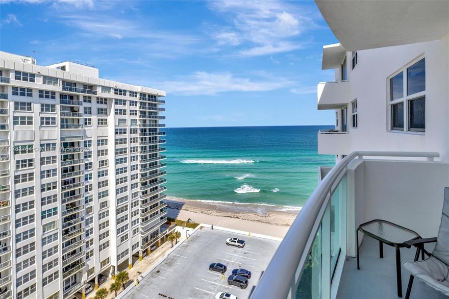 Priced to Sell: Rarely available high-floor condo boasting breathtaking ocean views in the prestigious Residences on Hollywood Beach. Sun-filled, modern, renovated home is sold turnkey, furnished, move-in-ready. Impact windows, ample closet space, large glass balcony—ideal for soaking in sunrise views or unwinding with the sound of the waves. The resort-style complex has been beautifully updated and offers every amenity imaginable: two heated pools (oceanfront & Intracoastal), two fitness centers, sauna, steam room, BBQ area, tiki hut, hot tub, and business center. Major updates completed, 50-Year Certification done and all assessments paid in full. Unbeatable location—right across from the new Publix, minutes to fine dining, shopping, nightlife, and both Miami & Fort Lauderdale airports.
