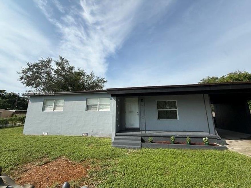 Beautiful and just remodeled 3-bedroom, 2-bathroom house.With an ample backyard to entertain. Two New bathrooms, new kitchen and new floor tile all over the house. One covered parking space and a lot of space for 2 more cars. Located in a residential neighborhood close to schools, shopping malls and major highways. Will not last.  ready to move-in.