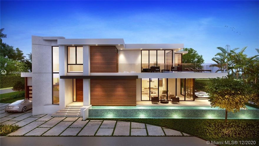 Overlooking Miami Beach’s exclusive LaGorce Country Club, this contemporary residence easily accommodates a large family in five bedroom suites, with architecturally breathtaking yet flexible spaces to live and entertain. Custom Italian cabinetry, and both wood and porcelain floors, add to the chic ambiance. Through retractable glass ESW doors, the wrap-around infinity pool is the signature feature of the home, while the panoramic fairway views speak for themselves. Upstairs, the generous master suite contains a dressing room and sprawling bath, leading to an extra-deep terrace with views that only exceed those downstairs. A great family neighborhood surrounding the club, LaGorce is a beautiful residential setting just removed from the center of Miami Beach.