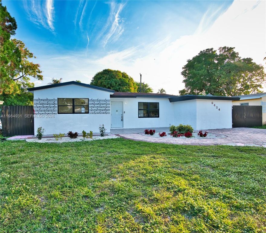 Excellent Location, Solid CBS Block Construction, 3-Bedroom 2-Bath home in Miramar. New roof in 2012. Beautiful Laminate Wood Floors throughout. NO HOA Neighborhood bring your RV, Boat, Jet Ski. Beautiful Yard, Fenced, Hot Tub, plenty of room for a Pool. Minutes to the Florida Turnpike and I-95. Beautiful Beaches in minutes. Easy commute to Downtown Ft. Lauderdale and Miami.