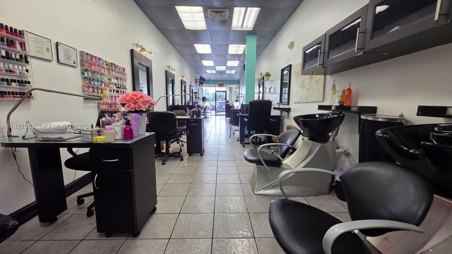 Incredible opportunity! Established beauty salon with over 30 years in business located in a high-traffic shopping center in Hialeah. Sale includes all furniture and equipment, full client portfolio, and experienced staff, allowing the new owner to continue operations seamlessly from day one. Strong and verifiable income. Ideal for investors or beauty professionals looking to expand. Turn-key business with consistent clientele and excellent reputation. Do not disturb employees. Showings by appointment only.