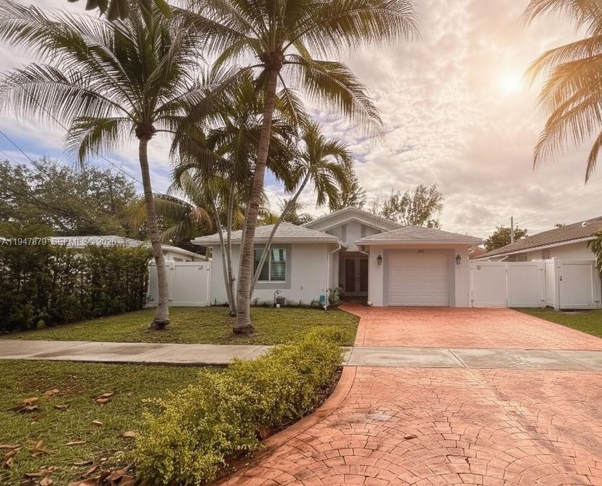 WELCOME TO YOUR TURNKEY OASIS IN THE HEART OF HALLANDALE BEACH! This meticulously maintained 3-bedroom, 2-bathroom residence offers the perfect blend of modern security, energy efficiency, and South Florida charm. Spanning nearly 1,400 sq. ft. of bright, open living space, this home provides ultimate peace of mind with a NEW ROOF, a NEW A/C SYSTEM, and IMPACT WINDOWS AND DOORS throughout. These high-value upgrades not only ensure maximum storm protection but also offer significant savings on monthly energy bills and annual homeowners' insurance premiums.
The interior features a seamless flow with easy-to-maintain tile flooring and a functional kitchen equipped with a full appliance package. The versatile tiled and climatized garage adds substantial square footage, making it an ideal space for a home office, media room, playroom, or even a fourth bedroom.
Private, lushly landscaped lot that offers plenty of room for outdoor entertaining. Located in a prime corridor East of I-95, you are minutes away from the world-class shopping at Aventura Mall, the excitement of Gulfstream Park Racing & Casino, and the pristine sandy shores of Hallandale Beach.
NO HOA fees or restrictions. Incredible opportunity for primary homeowners or investors looking for a high-demand rental property in a booming area. CBS construction, modern structural upgrades, and a location that puts you near the best of Hollywood and Hallandale. Move right in and start living the lifestyle you deserve!