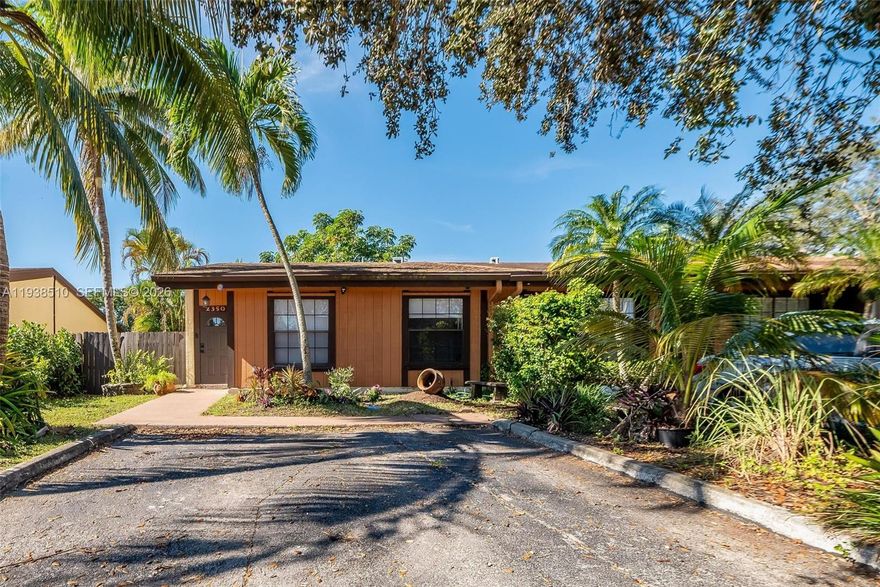 Priced for a quick sale! This is the lowest-priced villa in Cedarwoods, Pembroke Pines. This desirable corner unit features 3 bedrooms and 2 bathrooms with a bright, open layout. Enjoy your large, private fenced backyard—perfect for outdoor entertaining or relaxing. Recent upgrades include a new roof (2024), new flooring, and more. The home also offers a washer and dryer, stainless steel appliances, low HOA, and is VA approved. The Seller will give a $2,500.00 credit towards Hurricane Shutters at Closing. Located in a top-rated school district and conveniently close to shopping, dining, parks, and major highways.