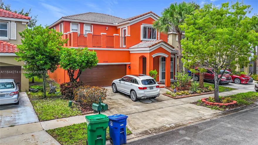 Welcome to this beautifully maintained 3 bedroom, 2.5-bath home in the prestigious gated community of Riviera Isles in Miramar. Situated on a peaceful street with east-facing backyard views, this two-story residence offers an ideal blend of comfort, functionality, and style.
Step inside to soaring ceilings and a spacious open floor plan. The formal living and dining rooms flow seamlessly into a large kitchen with wood cabinetry, stainless steel appliances, and a convenient breakfast area. The adjoining family room opens to a private backyard.
Upstairs, you’ll find a generously sized primary suite with walk-in closet and en-suite bath featuring dual vanities, a soaking tub, and a separate shower. 2 additional bedrooms share a well-appointed full bath.