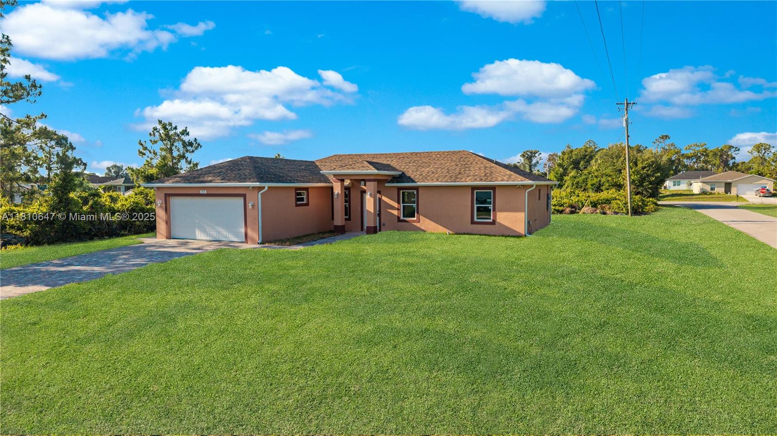 BRAND NEW CONSTRUCTED HOUSE NEVER LIVED IN !!!! SITS ON A CORNER LOT. THE PROPERTY CONSISTS OF 3BED 2 FULL BATHS AND A HALF BATH FOR GUESTS 2-CAR GARAGE WITH AN ADDITIONAL OFFICE THAT CAN ALSO TURN INTO A FOURTH BEDROOM IF YOU CHOOSE TO. HUGE MASTER WALK-IN CLOSET. PROPERTY COMES WITH ALL IMPACT WINDOWS AND DOORS. HUGE PATIO TO RELAX AND CHILL. 30 MINUTES TO THE BEACH AND THE AIRPORT. MINS FROM THE HIGHWAY