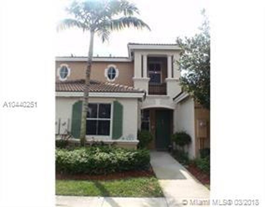 Attention Investors or Owner Occupant! 3 bedroom/3 bath townhouse in Marbella Cove at Waterstone. This townhouse features 1/1 downstairs and 2/2 upstairsin gated community with a pool, clubhouse, and gym. Close to Turnpike, schools, and shopping.  Is currently rented for $1,450 per month with lease expiring on 7/31/18.