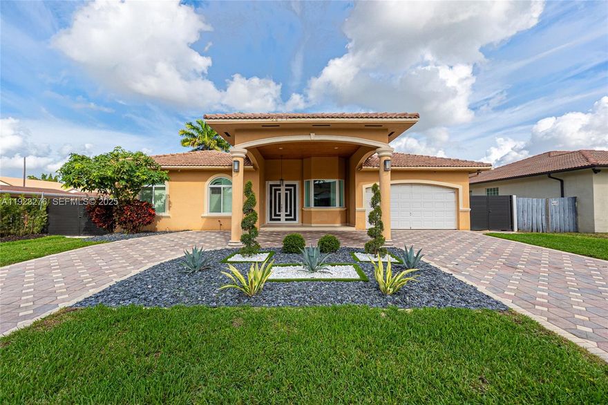 Experience luxury living in this fully renovated 5BR/3BA single-family home located in one of Doral’s most sought-after neighborhoods. This residence features high-end finishes, a modern kitchen with premium appliances, elegant window treatments, and impact windows throughout. Enjoy an open layout with great natural light. The private backyard offers a pool and spacious patio—ideal for entertaining. Pool and lawn service included. Close to top schools, shopping, dining, golf, and major highways. A rare opportunity to lease a turnkey home in a prime Doral location.