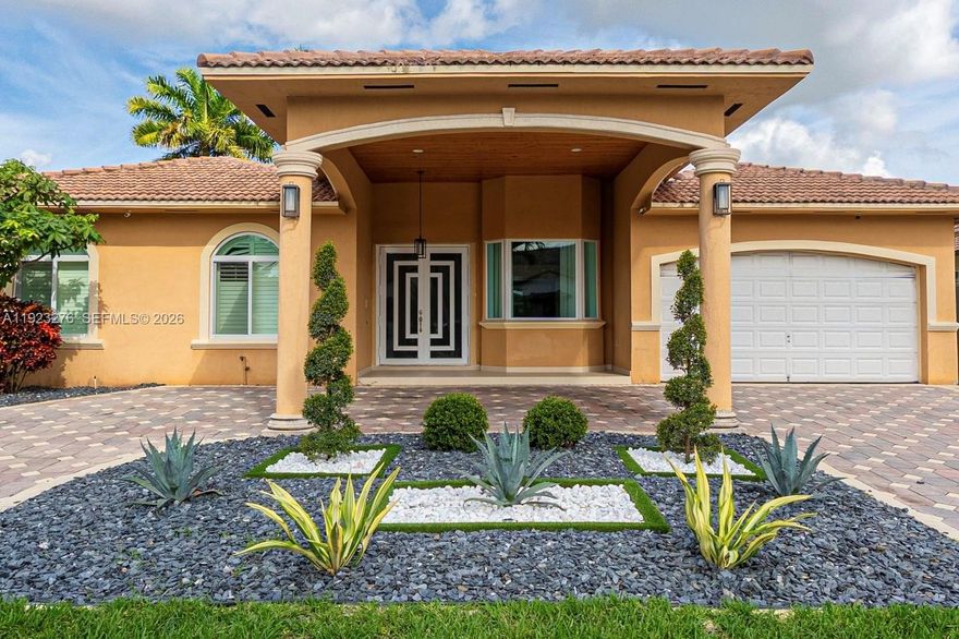 Experience luxury living in this fully renovated 5BR/3BA single-family home located in one of Doral’s most sought-after neighborhoods. This residence features high-end finishes, a modern kitchen with premium appliances, elegant window treatments, and impact windows throughout. Enjoy an open layout with great natural light. The private backyard offers a pool and spacious patio—ideal for entertaining. Pool and lawn service included. Close to top schools, shopping, dining, golf, and major highways. A rare opportunity to lease a turnkey home in a prime Doral location.