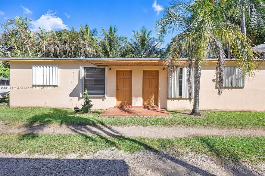 Investor Special in Silver Palms! Rare chance to own one of the last original duplexes in Silver Palms — 22940 SW 156th Ave, with the adjacent duplex at 22950 SW 156th Ave also available as a package sale. Rented below market to long-term tenants, the property needs considerable repairs but offers strong upside potential. Most of the neighborhood is now rebuilt or new construction—making this a rare find. Renovate, rebuild, or tear down and build your dream home. Buy both lots and do even better. Great opportunity for investors or developers in a rapidly growing area!