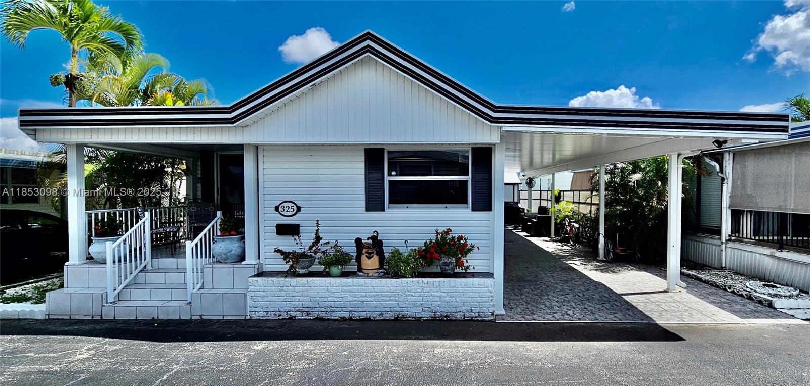 2-beds, 2-baths mobile home nestled in the heart of Hallandale Beach, FL. This well-maintained residence offers a spacious and functional layout, perfect for comfortable living and entertaining. The home features a bright and airy living area, a nicely sized kitchen with plenty of cabinet space, and two full bathrooms for added convenience. Both bedrooms are generously sized, offering ample closet space and natural light. Enjoy your morning coffee or evening breeze from the cozy outdoor sitting area. Located in a quiet and friendly community, this home is just minutes from beautiful beaches, top-rated restaurants, and more. Whether you're looking for a primary residence or a seasonal getaway, this property offers a fantastic opportunity to enjoy South Florida living at its best.