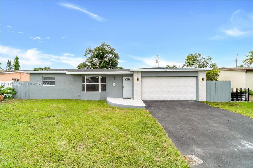 Fully furnished, beautiful 4-bedroom, 2-bath home with a private pool and deck area. Located in a prime area close to the FLL Airport, shops, and restaurants. It is modern and well-maintained as a successful Airbnb. Perfect for a family looking for a move-in-ready, turnkey home in a convenient neighborhood.