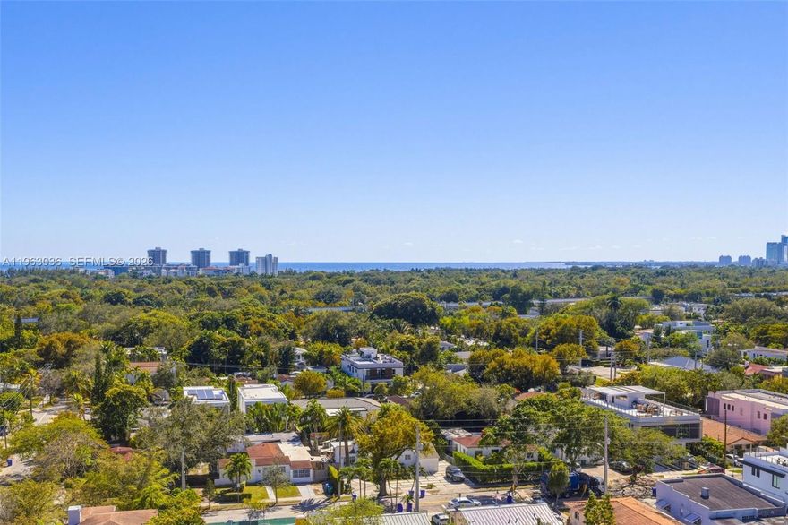 Bright 2BD/2BA unit with unobstructed, panoramic views of the Miami skyline and Biscayne Bay, filling the home with natural light. The primary suite is en-suite and offers direct access to the main balcony and a walk-in closet with built-ins. The secondary bedroom features its own private balcony plus outdoor storage. Building amenities include a gym, main pool, rooftop spa-style pool, and dedicated guest parking. Located in Miami’s sought-after Shenandoah/Coral Way neighborhood, this home is just minutes from Brickell, Downtown Miami, Coconut Grove, and Coral Gables, with easy access to dining and shopping. Includes 2 assigned parking spaces and an additional storage unit.