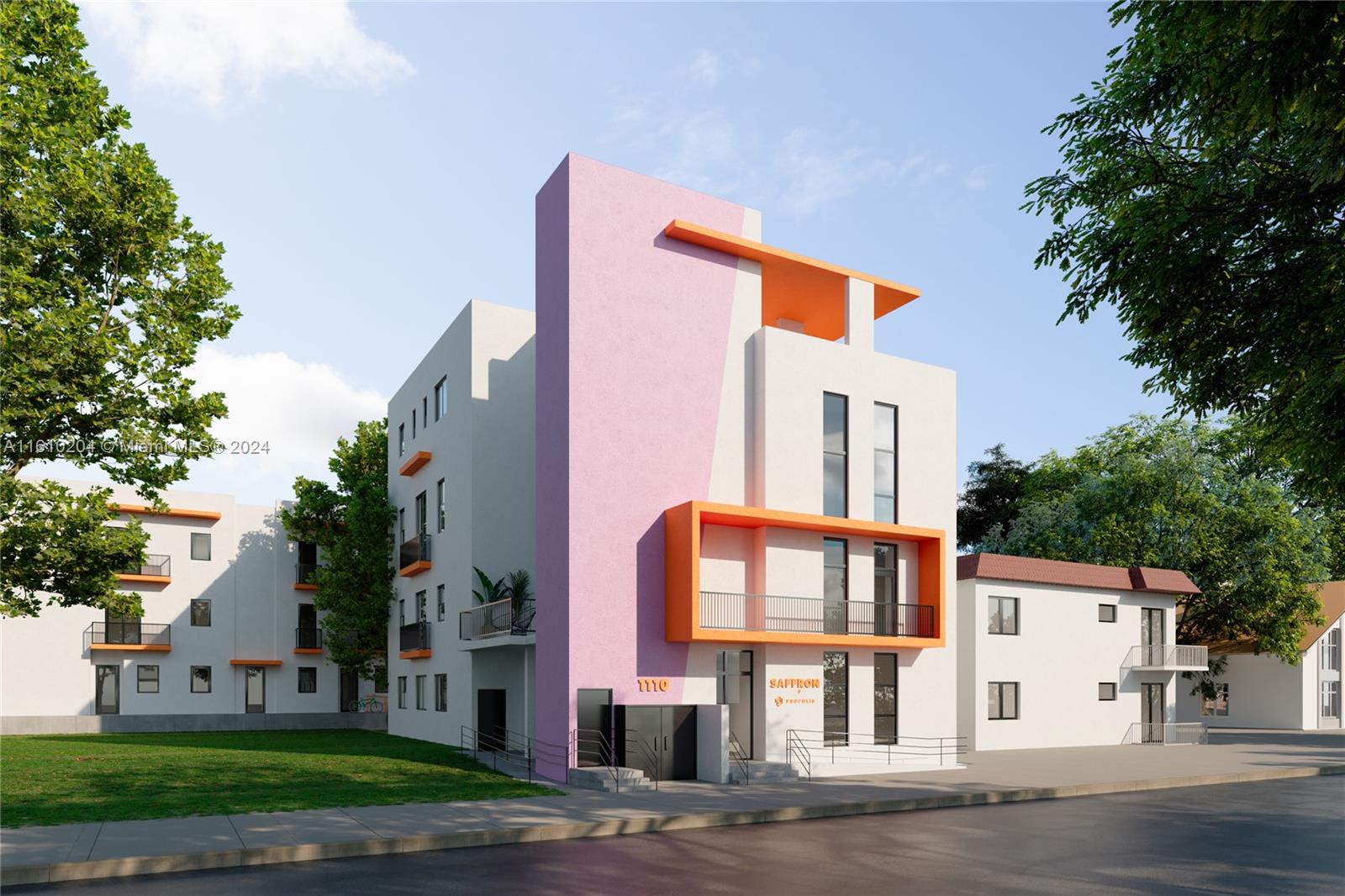 Saffron a New Construction Co-Living Building in Riverside/Little Havana. This innovative living modality allows you to deliver newly built, high quality, beautifully designed and appointed housing options at pricing well below anything in the market. This building is designed for the missing-middle, the typical millennial or younger making $75k-150k, who has no other viable attractive rental options. This means you’ll never suffer a lack of tenants and can expect robust demand and long term rent growth. Six 3/3s, Two 2/2s, Six 1/1s; totaling 28 rentable individual semi-autonomous bedrooms. Riverside is one of Miami’s most attractively developing neighborhoods.