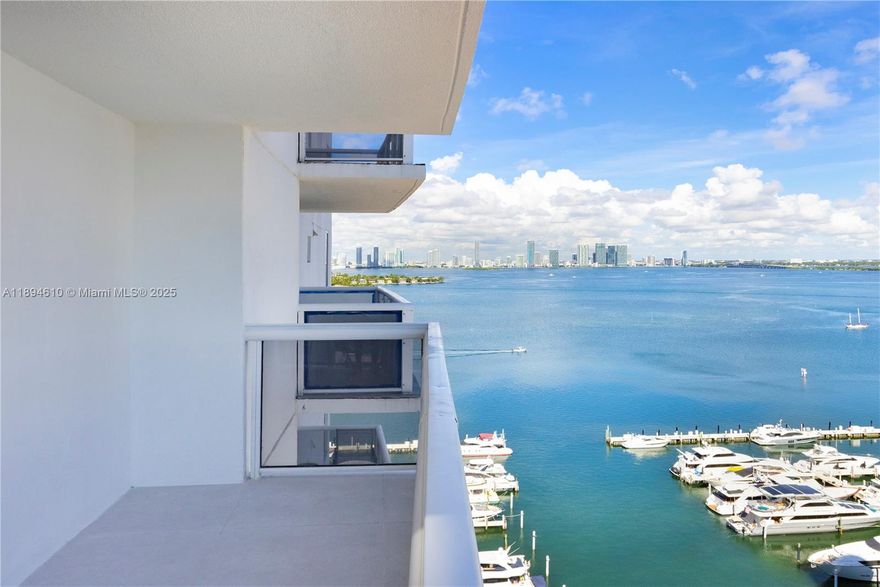 Newly renovated and fully furnished, turn key corner 2/2 unit in the heart of Southbeach, with spectacular views of the bay, the ocean and the Miami skyline, in the best location,Sunset Harbour, walking distance to the hottest neighborhood restaurants and Lincoln Road and the beach. A newly constructed Publix, Trader Joe's and Milam's are all walkable distance.Full-service building with valet, gym, bayfront pools, private marina,  and 2 parking spots included in price. Featuring 1,140 sq ft of luxury with new appliances and counter top, flooring and furniture. Giant tv, Hurricane-impact glass and blackout shades.