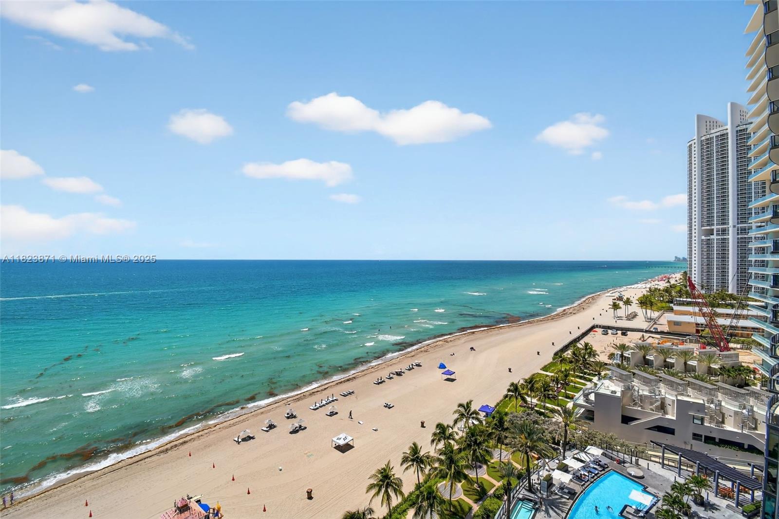 Millennium Condo / Sunny Isles Beach / 3 Beds + Den / 3.5 Baths / 2,210 sq. ft. of living area / Large open balcony / direct ocean views / 1 assigned parking space / Building Features: heated pool with Jacuzzi, two-story gym, steam sauna, tennis court, towel, and chair services on the beach and much more.