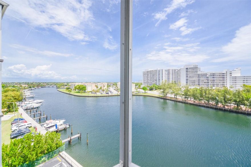 OWN A PIECE OF PARADISE IN THIS BEAUTIFUL TOTALLY RENOVATED OPEN KITCHEN  AMAZING WATER VIEWS 2/2  APARTMENT  NEXT TO MILLIOM DOLLAR UNITS UNDER CONSTRUCCION . UNIT IS SOLD FURNISHED TRULY TURN KEY POOL AND GYM , PARKING  SHOPS AND RESTAURANTS , FAMOUS GULFSTREAM PARK RACING AND CASINO  DONT MISS THE OPPORTUNITY