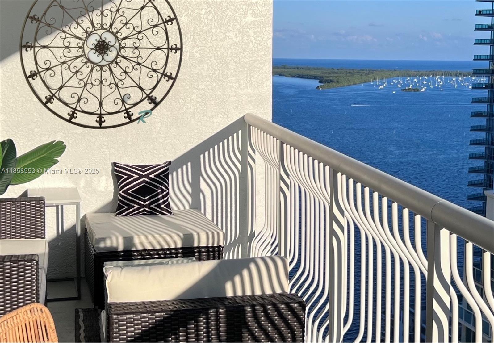 This stunning high-floor condo in the heart of Brickell is fully furnished and beautifully remodeled, creating the ultimate dream home. Every detail has been thoughtfully considered. Enjoy breathtaking Bay views, an open kitchen, a spacious closet, and comfortable living and dining areas, along with a large 27-foot furnished balcony. The building features newly renovated work-from-home spaces, a club room, a gym, a resort-style pool, and a low HOA. Located within walking distance of Brickell City Centre, Mary Brickell Village, nightlife, restaurants, and the scenic Brickell Key, this luxurious home has it all.