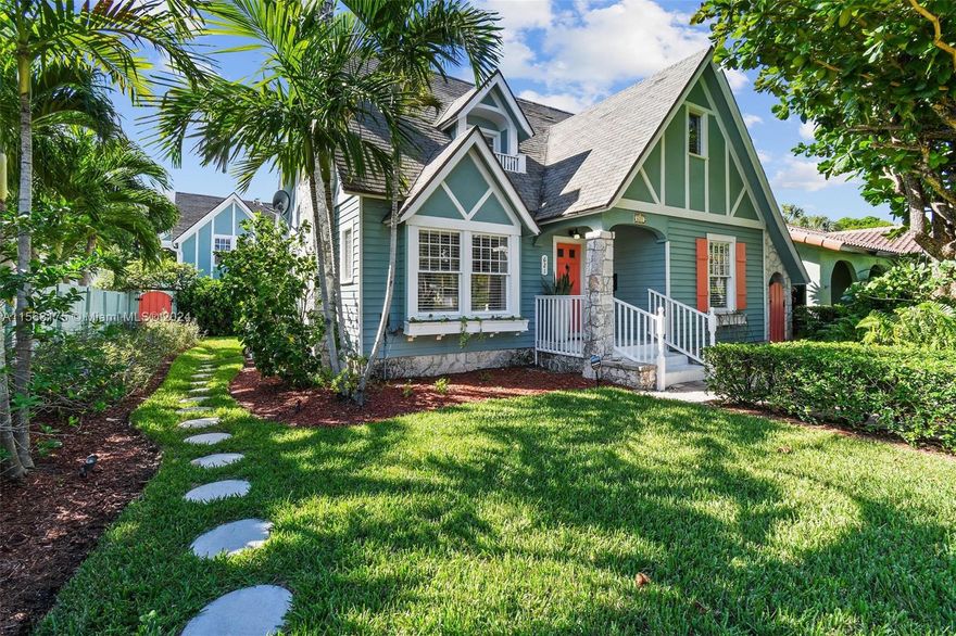 Windsor House & Cottage a Historic fully updated 5 bed 4 bath W/Room for a pool charming Tudor style Compound nestled in the heart of Parrot Cove’s Lake Worth Beach. Located within a short distance to Beach & directly across the street from an 18-hole Public Golf Course with restaurant/bar and Intracoastal views. Located 10 minutes to PBI Airport between Palm Beach Island & Delray Beach. This can be a great Multi Generational Compound or Vacation Rental property. Featured in the “Cottages of Lake Worth” book. Stroll along the charming avenues to cafes, shops, and live entertainment venues. Live Theater, Art House Movies, Green Market, and the P.B. Cultural Center, with the Historic Gulfstream Hotel’s multi-million dollar renovation coming soon. The charm of Key West in the Heart of PBC.