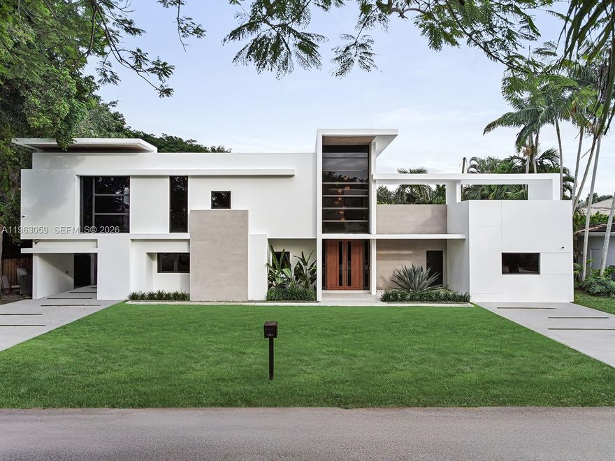 Situated on an expansive lot at the coveted cusp of High Pines and Ponce-Davis, this turnkey residence was completely re-envisioned in 2020 to offer a sophisticated yet relaxed lifestyle. The home showcases generous living spaces, a serene primary suite, and a chef-inspired kitchen outfitted with top-of-the-line appliances, flowing effortlessly to a thoughtfully designed summer kitchen. Outdoors, the property unfolds into a private oasis featuring a covered terrace, heated saltwater pool and spa, sun deck, and immaculate artificial turf, complemented by a mosquito control system for year-round comfort. Ideally located near the Shops at Sunset and within easy reach of Coral Gables, Coconut Grove, and Brickell, with access to exceptional private and public schools, this home delivers the perfect balance of luxury, convenience, and South Florida charm.