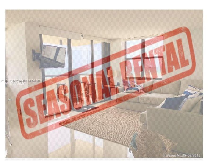 PERFECT HIGH FLOOR OCEANFRONT UNIT WITH SWEEPING VIEWS OVER THE OCEAN AND SOUTH BEACH!
Completely remodeled and designer finished 2 bedroom 2 bathroom with open concept kitchen, generous living
and dining room and access to huge private ocean front balcony. Unit offers Porcelanosa ceramic floors, new
kitchen and bathrooms with walk-in shower, whirlpool, bidet, towel warmer and is impeccably appointed up to the
last detail with built in closets and too many upgrades to mention. Building offers oceanfront pool, gym, sauna,
concierge, valet parking, 24- hours security, convenience store and more. Walk to The Edition and the 1-Hotel!
Available 9/1 to 11/30.