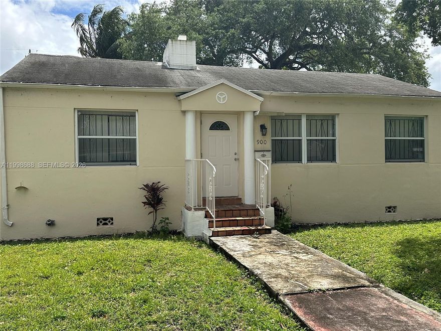 Endless Potential in the Heart of Miami! Discover the opportunity to make this charming 3-bedroom, 1-bath home your own! Situated on a generous 7,650 sq ft lot, this property offers 957 total sq ft of living space filled with natural light and endless possibilities. Inside, you’ll find a functional layout complemented by a separate laundry/utility room for added convenience. Step outside to enjoy a fully fenced, spacious yard—perfect for entertaining, expanding, or creating your dream outdoor oasis. An additional storage shed provides even more practicality. Ideally located just minutes from major highways, top shopping destinations, and Miami’s vibrant dining and entertainment scene, this home is perfectly positioned in a rapidly growing area. Whether you're a first-time buyer, savvy investor, or ready to design your dream home, this property is a rare find at an attractive price point. Don’t miss your chance—schedule a showing today before it’s gone!