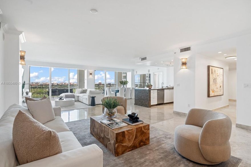 Enjoy resort style luxury living in the heart of Coconut Grove in this stunning 2 bed / 2.5 bath with den condo in the Ritz-Carlton Residences. Meticulously maintained and in impeccable condition, this residence offers timeless design ready for your personal touch. The open concept condo offers a flexible floor plan and ample storage. Enjoy breathtaking sunset views along the enormous, full-length balcony. Five-star amenities include 24 HR valet and concierge services, in-residence dining and hotel and resort amenities, including a gym and business center. Prime walkable location to Cocowalk, boutique shops, vibrant dining, local essentials, parks, marina and top schools. This is modern Miami living at its finest, blending five-star hotel elegance and private residential living.