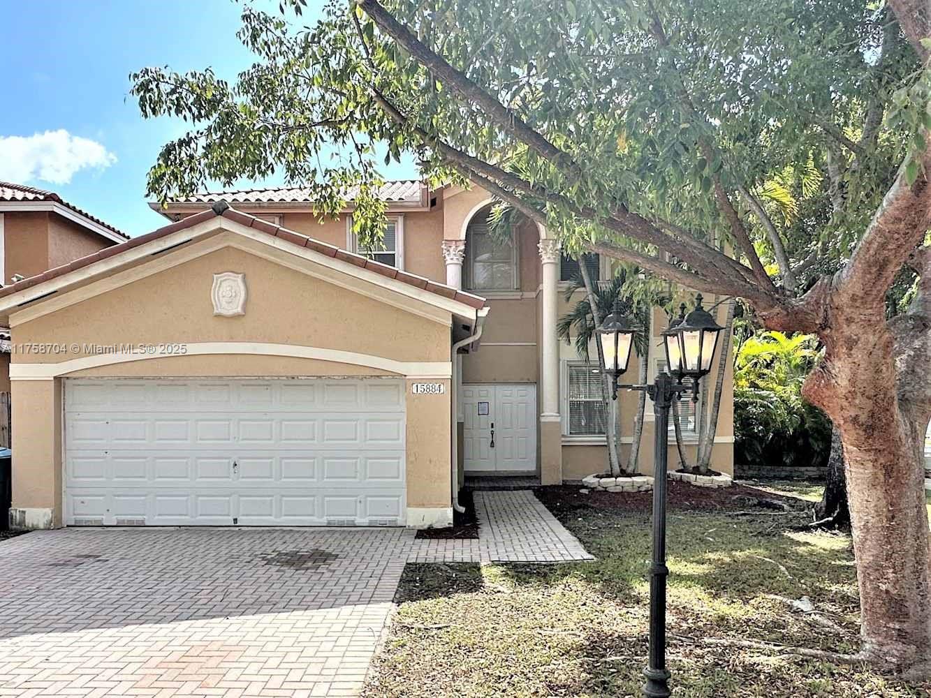Rental Property at 15884 Sw 61st St, Miami, Broward County, Florida - Bedrooms: 4 
Bathrooms: 3  - $3,549 MO.