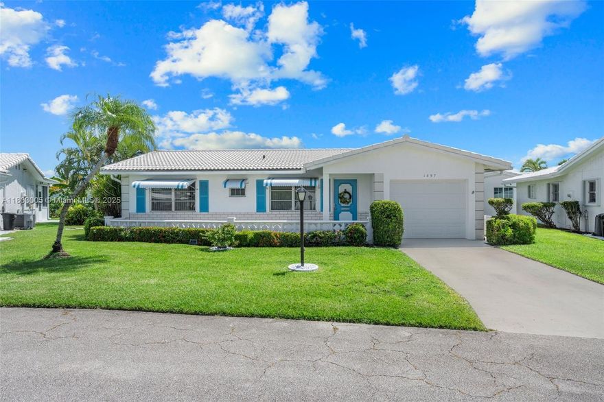 Motivated sellers! Step into luxury with this beautifully remodeled home featuring exquisite finishes. The kitchen boasts all-new cabinetry, stainless steel appliances, and stunning quartz countertops, providing ample counter space for all your culinary adventures. Both full bathrooms have been tastefully updated with new tile and vanities, while the spacious bedrooms offer excellent closet space. The versatile Florida room can easily serve as a third bedroom, and a private screened rear patio provides a tranquil retreat. Join an active 55+ community with outstanding amenities, including a clubhouse, pool, spa, golf course, putting green, billiards, card rooms, and an exercise facility. With low HOA fees that cover lawn maintenance and basic cable, this home offers both luxury and value.