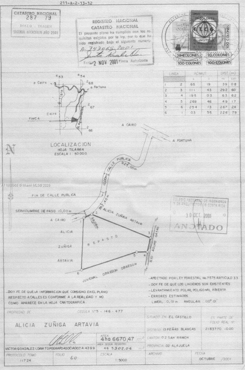 Ajauela, Costa Rica - Land