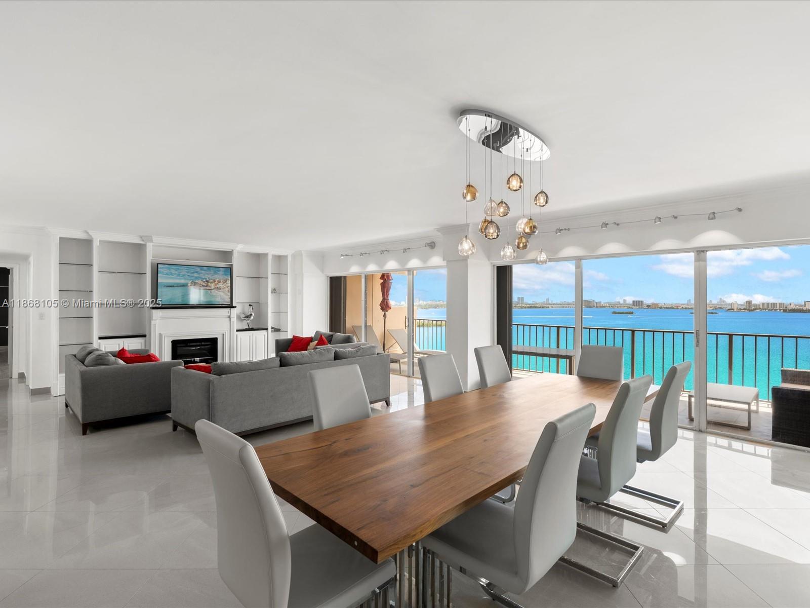 Fully furnished 2 bed / 3 bath on the 20th floor with breathtaking water views. Residence features porcelain floors, new kitchen with modern appliances, and a spacious master suite with a large bathroom. Building offers renovated amenities including tennis courts, restaurant, and updated lobby. Enjoy comfortable living in a full-service building.