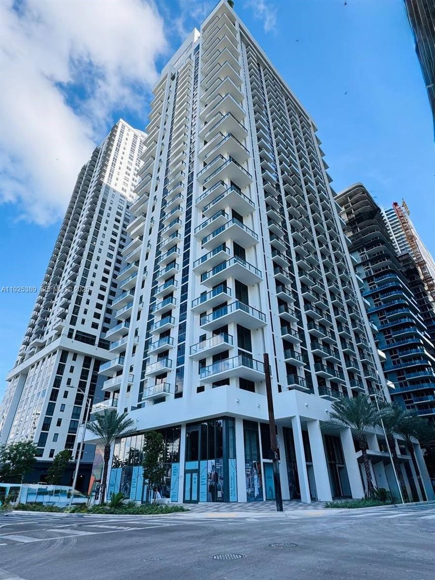 This beautiful super exclusive 1 bedroom 1 bathroom brand new 2025 condo is located in Crosby Miami World Center in Downtown Miami. This unit is brand new and no one lived in it yet. Just built! Has brand new kitchen, bathroom, appliances and is fully furnished.
Unit features 9-foot-high ceilings with floor to ceiling glass windows, balcony with the city and partially ocean view, gourmet kitchens featuring custom Italian cabinetry brand new appliances, including paneled refrigerator/freezer, dishwasher, built-in convection oven/microwave, and cooktop. The condo building has no rental restrictions! Crosby Miami World Center connects the Brightline higher-speed rail system's MiamiCentral station.
Residents enjoy resort-level perks: overlooking downtown, rooftop pool, fitness center, spa, 24 hours concierge service, co-working places, lounges etc. Building allows daily and short-term rentals (with the short-term rental service onsite). 
Do not miss this opportunity! call or text 815 900 6289 for showing instructions.