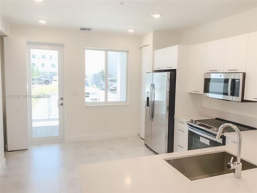 Stunning Modern Style Apartment located in the Prestigious Landmark Community in Doral. This modern unit features Impact windows, 3 bedrooms, 3 bathrooms, Quartz countertop, Stainless Steel appliances, Master bedroom with walk-in closet with his and hers sinks, glass door shower and separate toilet, tank less water heater.  
**ONLY FIRST MONTH AND SECURITY DEPOSITO TO MOVE IN**  realtors check broker remarks   
“3 PARKING SPACES” (For an additional parking space, you have the option to register your vehicle with the HOA and purchase a decal for free street parking).   
A+ Schools Enjoy resort-style amenities including Clubhouse, Pool, Gym, BBQ Area, Kids Splash area, Tennis Courts, and 24 hour security. Prime Location near shopping, dining and mayor highways. EASY TO SHOW CALL OR TEXT LISTING AGENT /