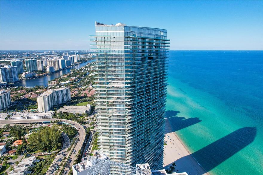 Spectacular Direct Ocean Views from this FULLY FURNISHED, designer decorated, 3 bedroom 3 1/2 bath Armani Casa masterpiece! Flow through unit with 2 extra-large balconies, direct Ocean, Intracoastal and City views. Floor to ceiling glass windows. Armani designed a modern kitchen with top-of-the-line Wolf Ovens, Cooktop & Espresso Machine, Sub-Zero Refrigerator & Wine Cooler. Spectacular luxury amenities: Oceanfront Resort Style Pool, Beach Service, Restaurant, Coffee Bar, State-of-the Art Fitness Center, 2 Story Spa, Children's Play Lounge. Exclusive luxury living at the finest!