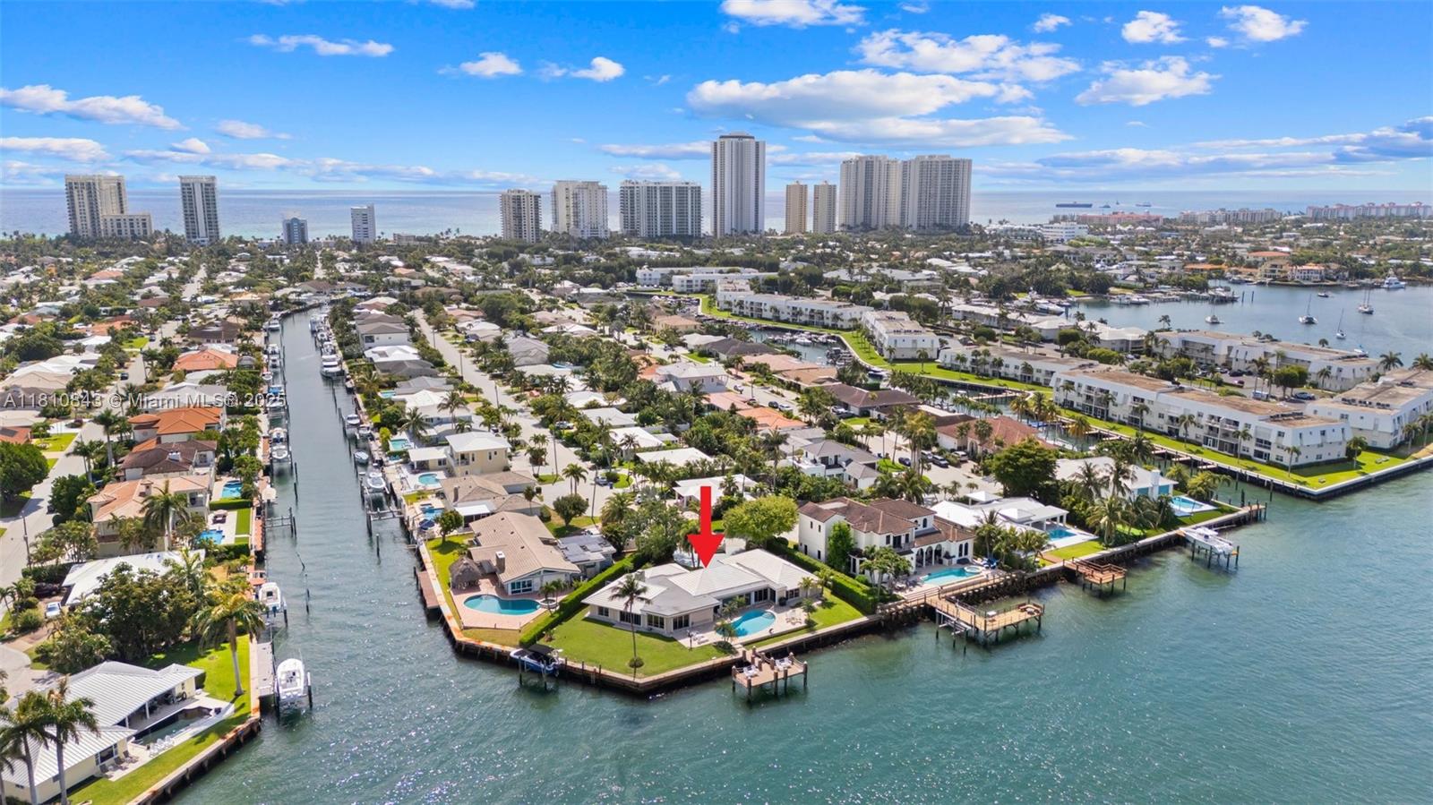 Rare Point Lot with over 190 feet of waterfront in Yacht Harbor Manor. Located in one of South Florida’s most
desirable waterfront settings, this extraordinary point lot offers over 190 feet of wraparound water frontage and
wide water views. Set on over 1/3 of an acre, this is a rare opportunity to create a custom estate or customize to
your liking. Perfectly positioned, the property enjoys panoramic vistas, exceptional privacy, and plenty of space for
your vessel