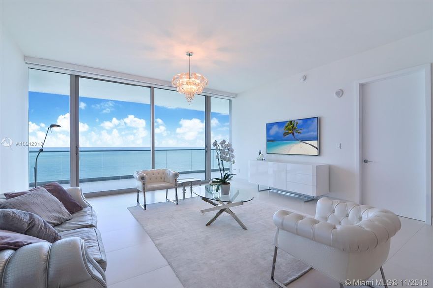 BEST PRICE OCEAN FRONT UNIT! TURN KEY UNIT ! BEST DEAL ON THE MARKET! DIRECT OCEAN VIEWS ! ITALIAN CERAMIC FLOORS THROUGHOUT / REMOTE CONTROLLED WINDOW TREATMENTS / ITALIAN CLOSETS. BEST PRICE ON THE MARKET ! WILL NOT LAST ! PANORAMIC DIRECT OCEAN VIEWS / 2 BEDROOMS PLUS DEN / 3 FULL BATH / TOP OF THE LINE GAGGENAU APPLIANCES AND KITCHEN CABINETS / PRIVATE FOYER/ DEN/. STATE OF THE ART AMENITIES: 2 TENNIS COURTS/ RESTAURANT / BAR SPA / FITNESS CENTER / 2 SWIMMING POOLS / BEACH & POOL SERVICE / MOVIE THEATER / SOCIAL ROOM / KIDS ROOM / CONCIERGE / VALET / 24 HOURS SECURITY.