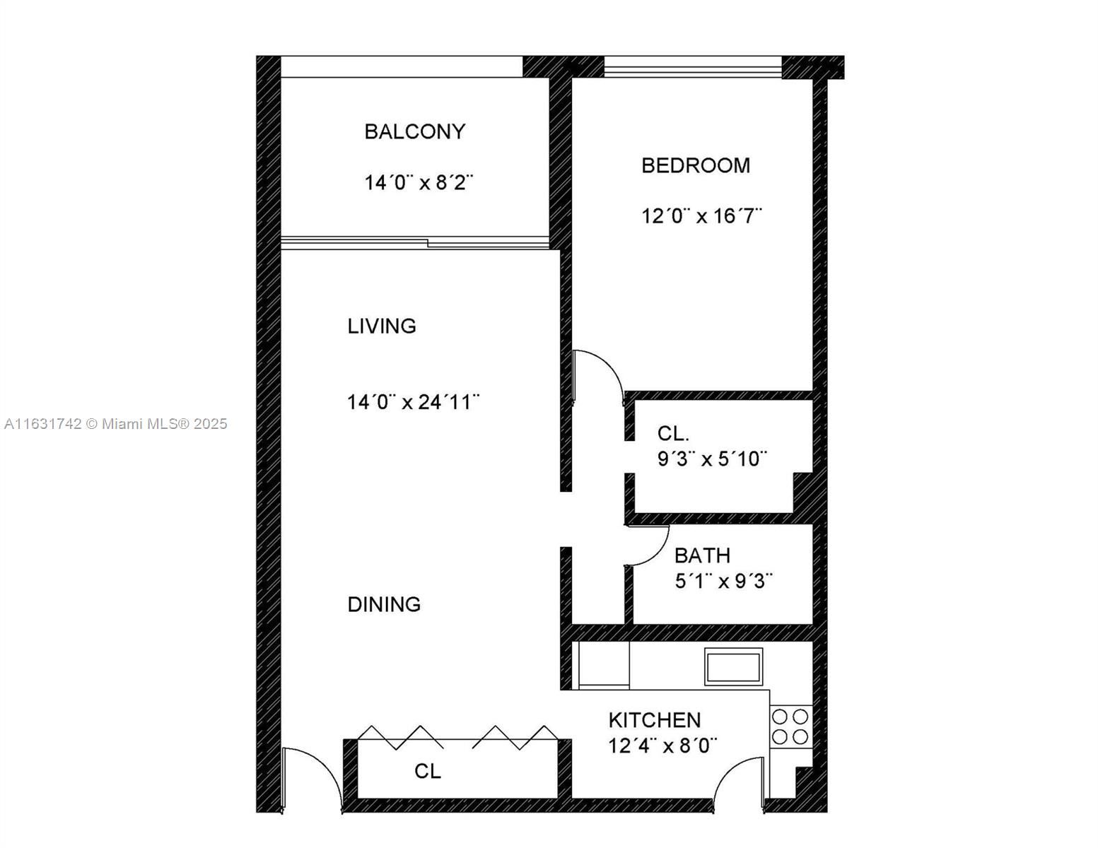 Property for Sale at 5005 Collins Ave 523, Miami Beach, Miami-Dade County, Florida - Bedrooms: 1 
Bathrooms: 1  - $350,000