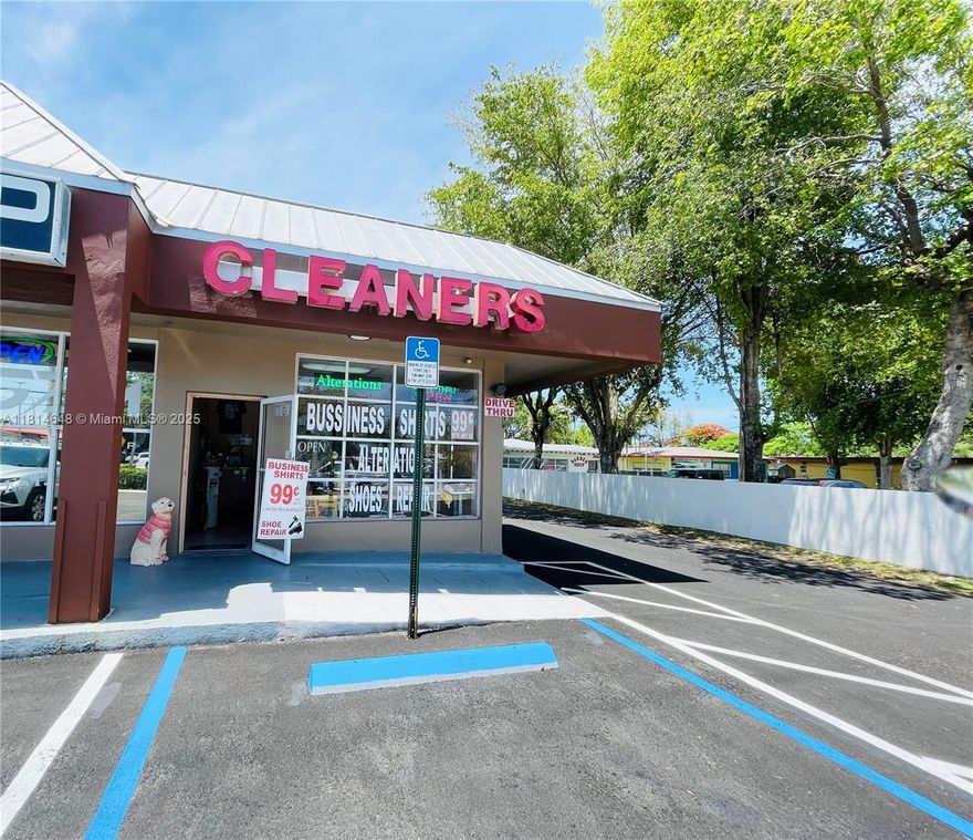 The full-dry cleaner has been in the exact location since 1997. The sale includes this location and another three drop/pick-up locations, a Retail counter, and Shirt pressing machines. It has excellent cash flow. The owner is retiring but willing to train new owners. Don't miss this incredible opportunity.