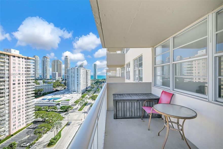 Beautiful 2-bedroom, 2-bath residence with open ocean and bay views, ideally located in the heart of Sunny Isles Beach. Surrounded by parks, children’s playgrounds, and top-rated A+ schools. The public beach is just minutes away, with supermarkets, gourmet shops, restaurants, and premier shopping nearby. Sold furnished.
