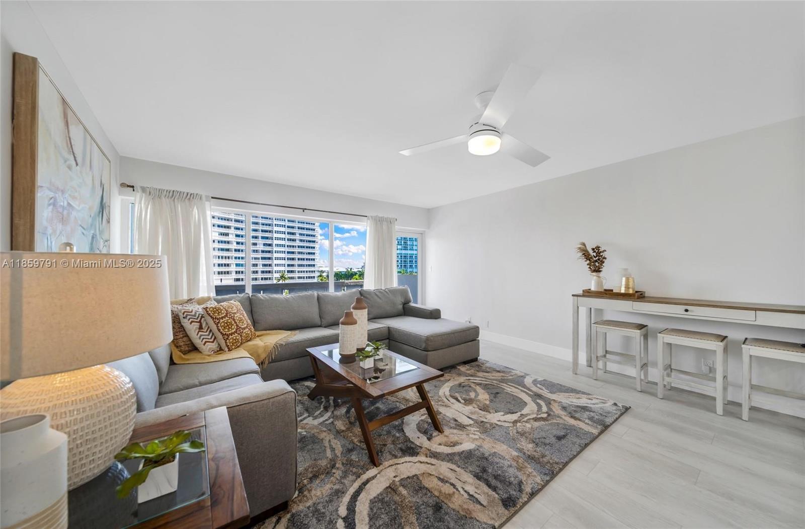Tucked in the exclusive Harbor Beach community, this updated Sky Harbour East residence offers an open kitchen, spacious interiors, walk-in closet, impact windows, and in-unit laundry. Enjoy sweeping city, ocean, and Inlet views with daily cruise ships and yachts passing by. The 40- and 50-year inspections have been performed, and the 60-year milestone structural and electrical recertification is complete. New in-unit sprinklers and fire alarm equipment have also been installed. Resort-style amenities include a private beach, heated pool, ocean-view BBQs, putting green, shuffleboard, fitness center, pub room, and 24/7 doorman security. Perfectly located near Las Olas, downtown, airport, premier dining, and beach clubs—this is a unique Fort Lauderdale waterfront lifestyle.