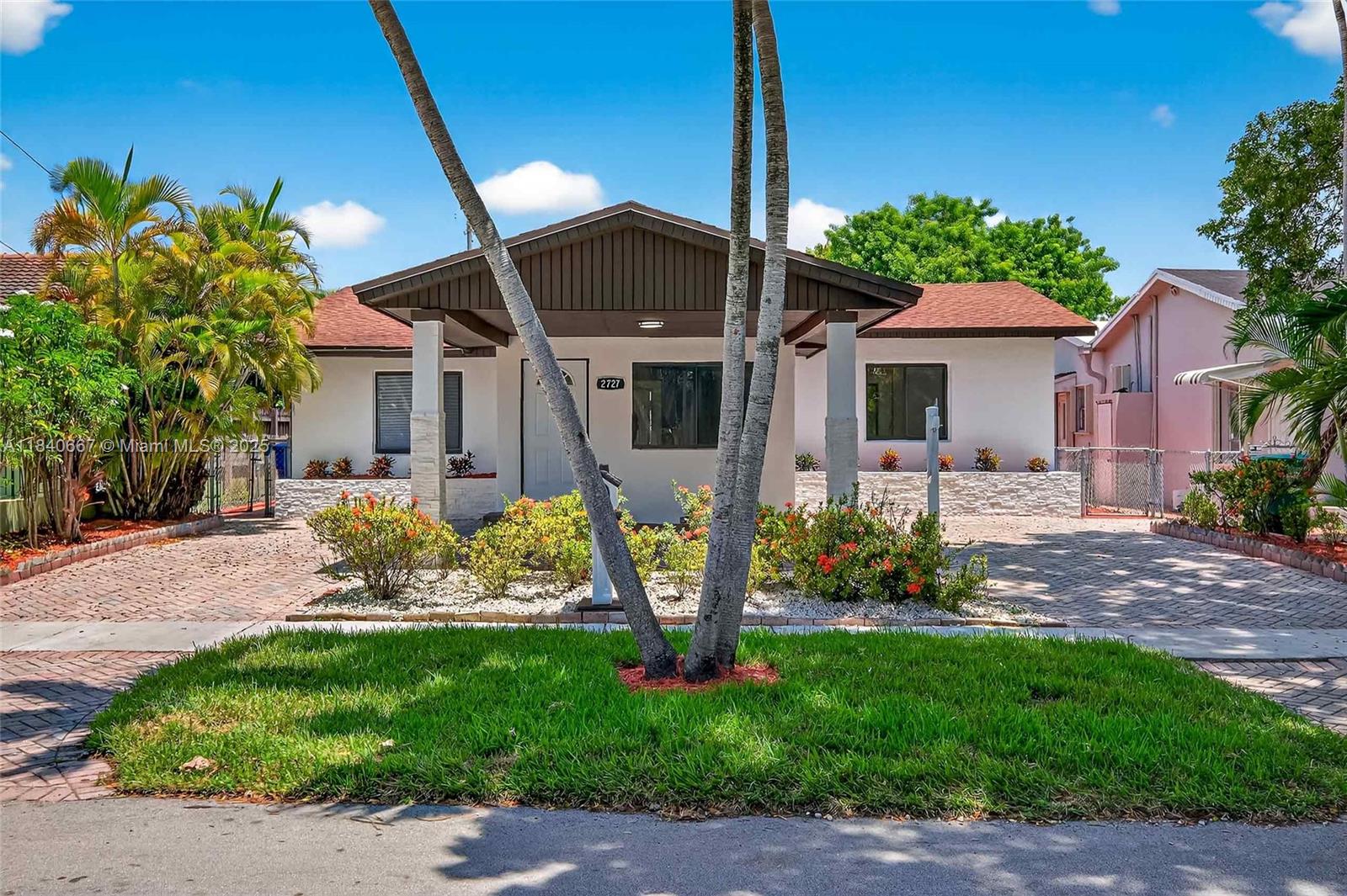 Fully remodeled 4-bedroom, 2-bathroom single-family home in an excellent location, featuring an open layout, new roof, and stylish upgrades throughout. Enjoy a private patio spa—perfect for relaxation and entertaining. Spacious backyard on a quiet street in Flood Zone X with no HOA. Situated in a vibrant neighborhood with easy access to schools, parks, shopping, dining, and transportation across Miami. Washer and dryer included. Seller offers closing credit for appliances, adding extra value. Turnkey and move-in ready. Ideal as a primary residence or a high-yield rental investment.