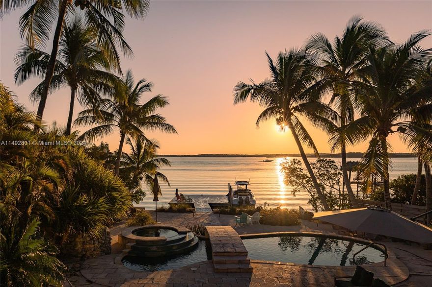 Welcome to your exclusive retreat nestled on Largo Sound! Combining nautical elements with sophistication, this residence offers unparalleled panoramic views of the sound! The main level featuring 3 bedroom, 2 bathroom and kitchen upstairs and a separate downstairs guest area with 2 bedrooms, 1 bath, kitchen and living area that leads directly to the pool. Experience the epitome of waterfront living with refreshing ocean breezes, direct access to the Atlantic Ocean and the Florida Bay. Step outside to experience true luxury and relaxation in your private pool and spa, surrounded by lush greenery and captivating vistas. Embrace the Keys lifestyle swimming, kayaking, paddle boarding, and snorkeling from your private beach; or easily access some of the best fishing spots around.