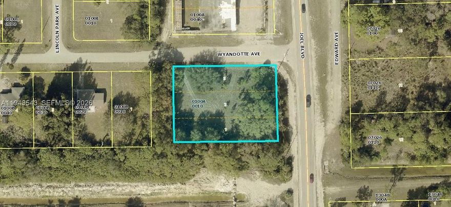 Prime commercial corner lot with high visibility and significant frontage at 2189 Joel Blvd. Ideally positioned in a thriving Lee county market, this expansive lot offers exceptional exposure to traffic and direct access making it perfect for your commercial property. Located just a short distance from the  growing Greenbriar subdivision and close to the Frank Mann Preserve Park.  It is a passive park that has a kayak launch and lakes. It will have pavillions and walkways in the future and it is already open. This parcel is stratgiacally placed to capture local  demand and consumer flow. Priced competively adding log-term value potential. Make this an investor's  dream in a rapidly expanding area. Don't miss the opportunity  to build where businesses and contomers want to be.