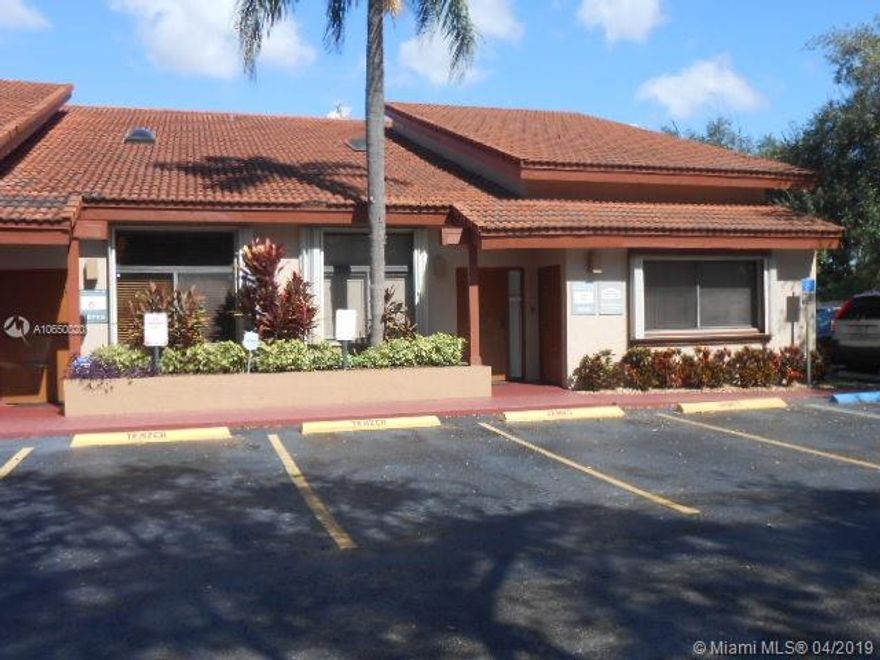 Killian Professional Village-corner SW 104 ST and SW 107 Ave-off expressway ramp, adjacent to Miami Dade College South, 1 mile to Turnpike, excellent location for Professional Office-Rarely a unit vacant!! Ground Floor office, approx. 700 sq feet, private glass office or conference room, all tile floors, high vaulted ceiling, private bathroom, looking for stable tenant, good references, good credit-Easy to Show! Call Listing Agent