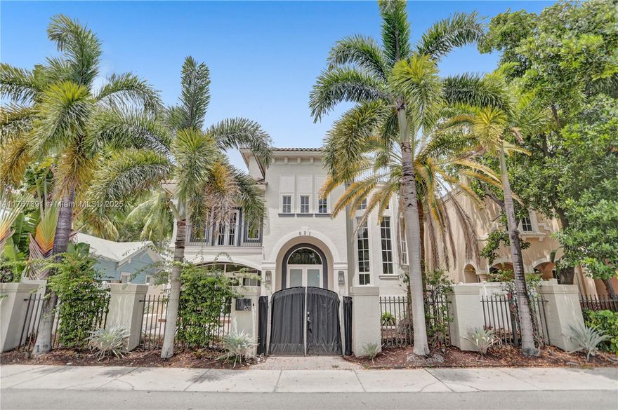 Experience the ultimate in LUXURY LIVING in this stunning 3-story property,steps from the vibrant & world-famous LAS OLAS Boulevard, endless options of world-class dining, exquisite shopping, and lively entertainment. Take a leisurely bike ride to the pristine sands of Fort Lauderdale Beach.Beyond double gates, lushly landscaped courtyard with a relaxing pool welcomes you home.The chef’s kitchen boasts 42” wood cabinetry, butcher block island, granite counters,stainless steel appliances, and a spacious pantry. Unwind in your spa-inspired primary bathroom with a soaking tub. Custom closets, impact windows, and a fireplace add elegance. Entertain by the pool or savor skyline views from your rooftop sundeck.Complete with a two-car garage & ample storage, this is Las Olas living at its finest.
